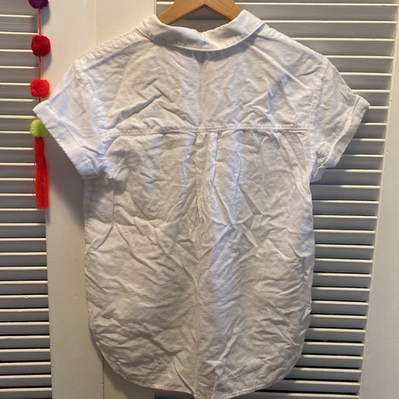 Caslon White Short Sleeve Button-Up Shirt - Picture 5 of 6